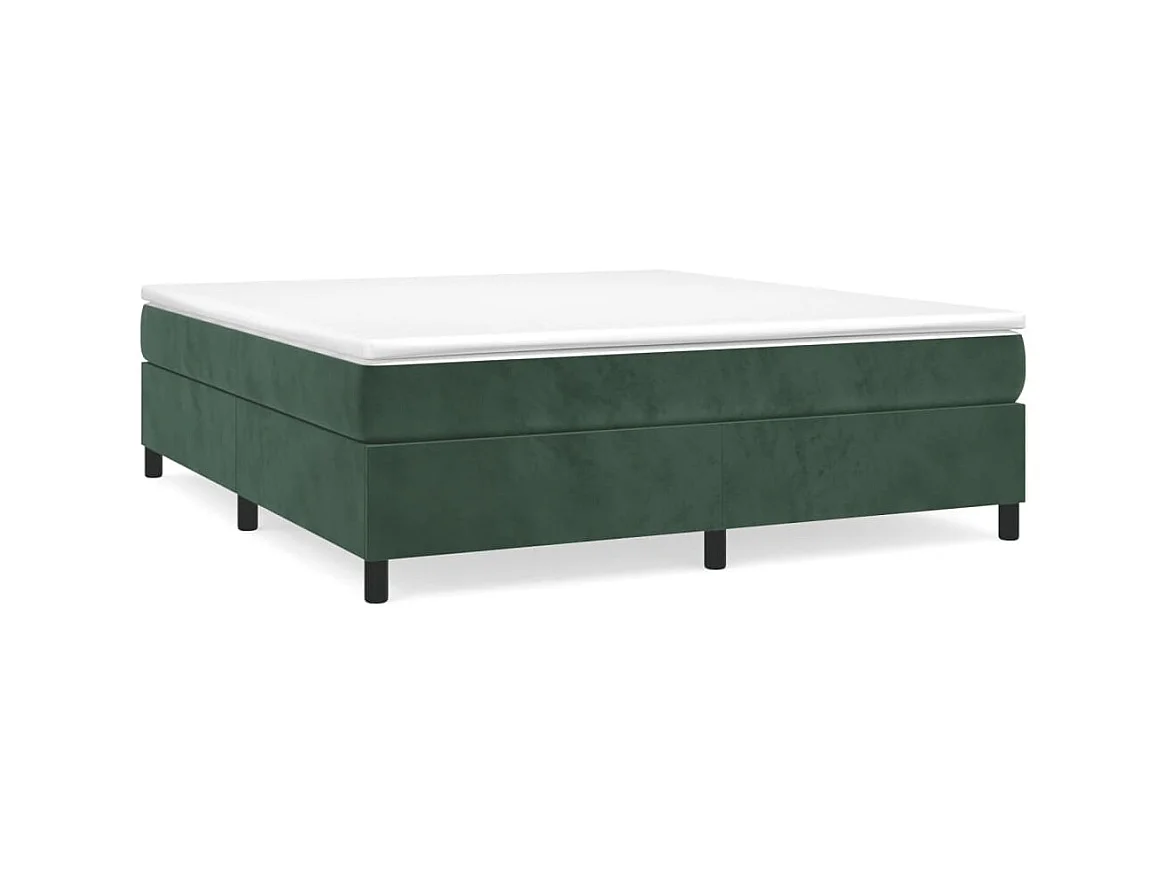 Cama 200x200 cm veludo verde-escuro PT528959