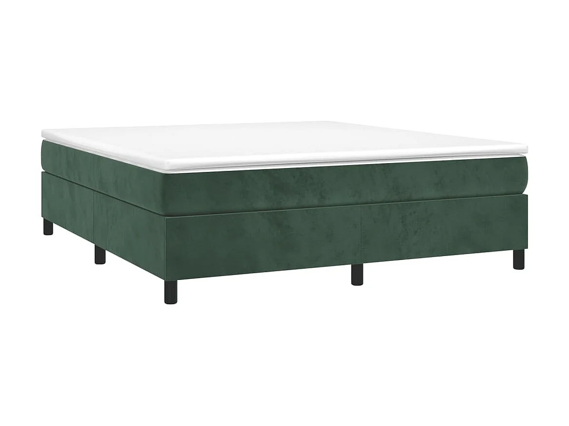 Cama 200x200 cm veludo verde-escuro PT528959