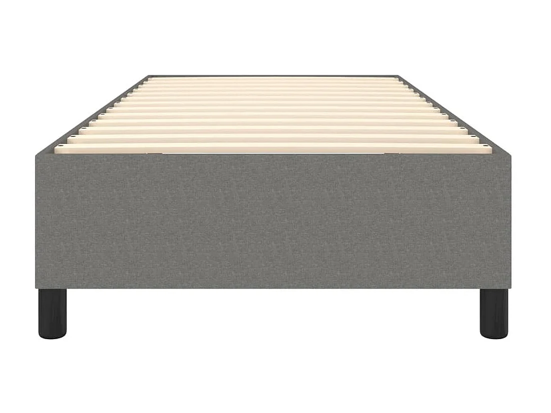 Sommier cadre à lattes de lit Gris foncé 90x200 cm Tissu UOP77709