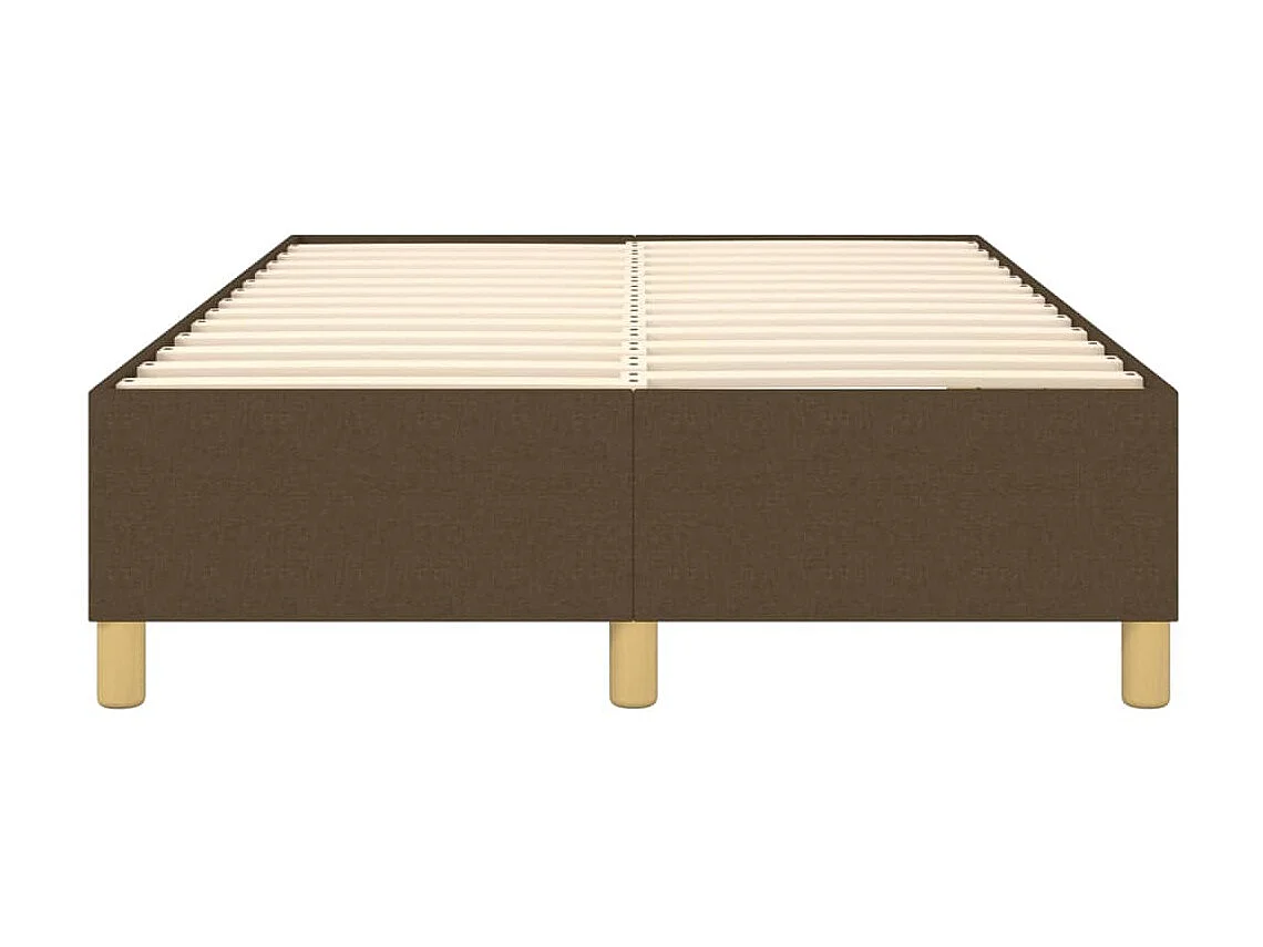 Cama 120x200 cm tecido castanho-escuro PT193657