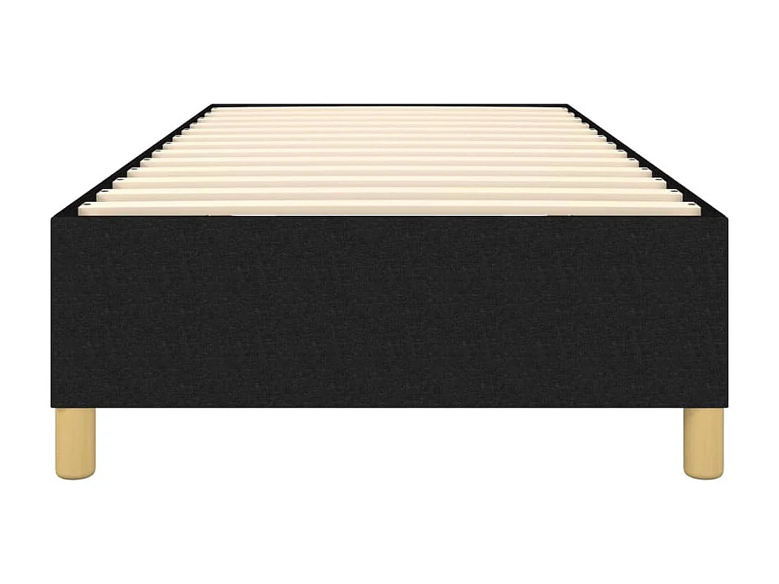 Somier de láminas- 90x200 cm de tela negra ES47521