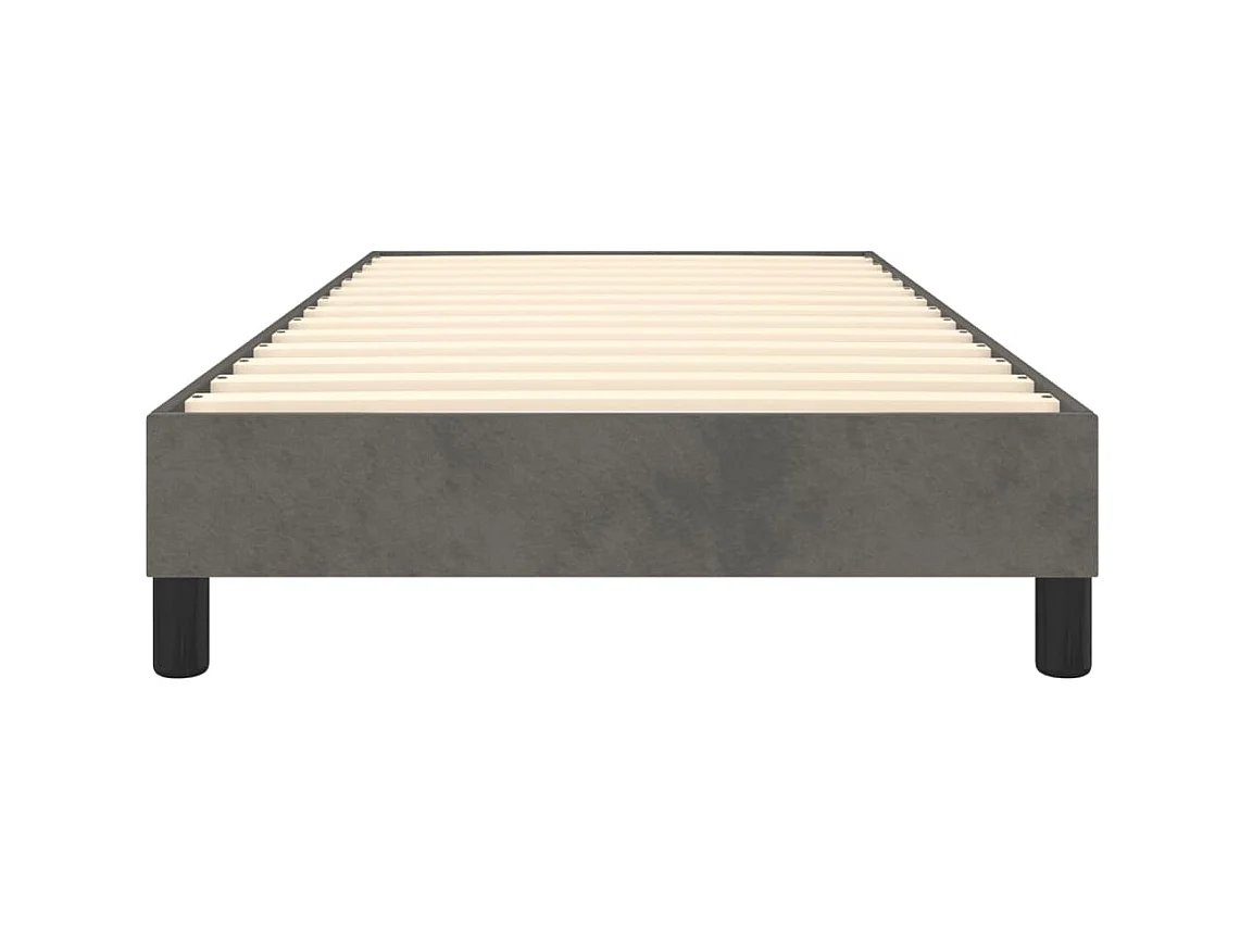 Cama com molas 80x200 cm veludo cinzento-escuro PT533999