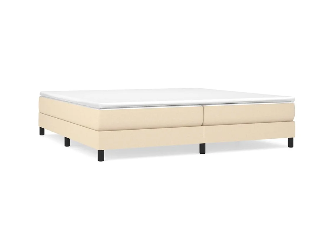 Cama tecido cor creme 200x200 cm PT758285