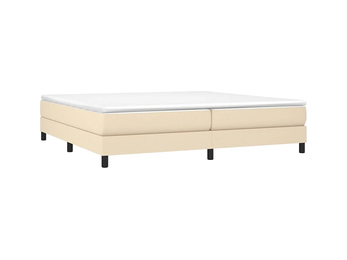 Cama tecido cor creme 200x200 cm PT758285