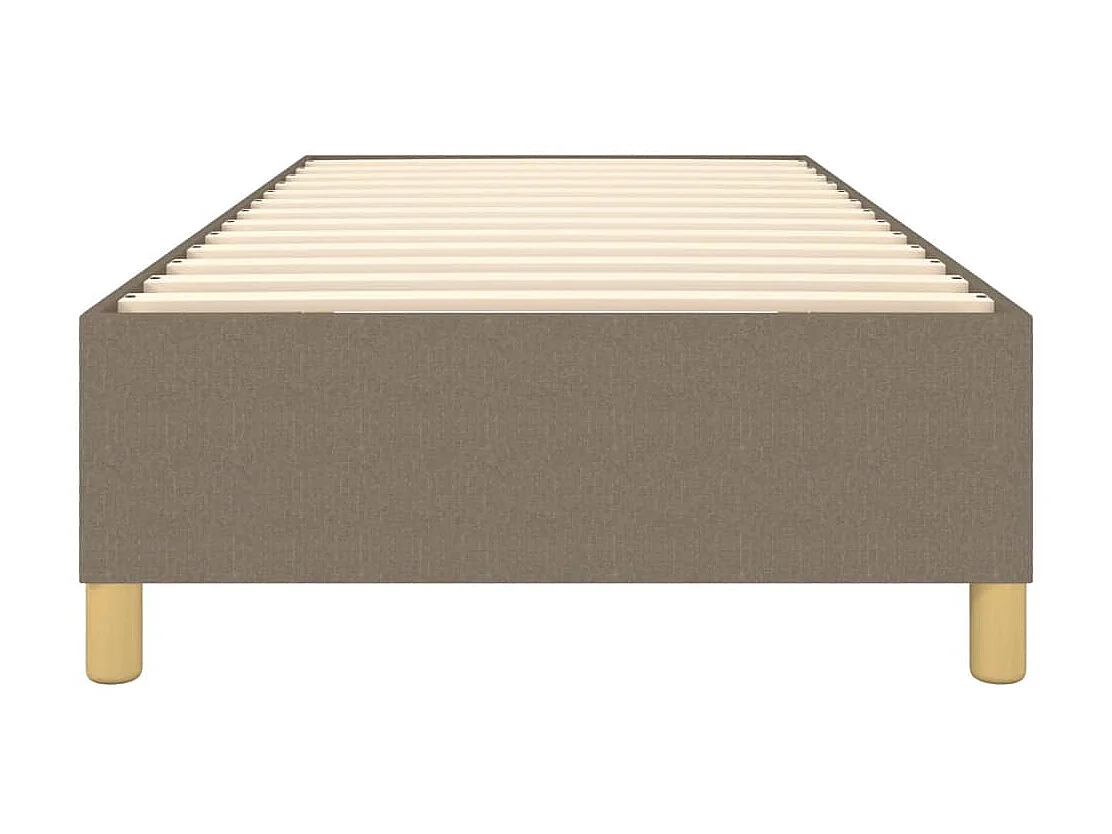 Sommier cadre à lattes de lit Taupe 100x200 cm Tissu UOP99535