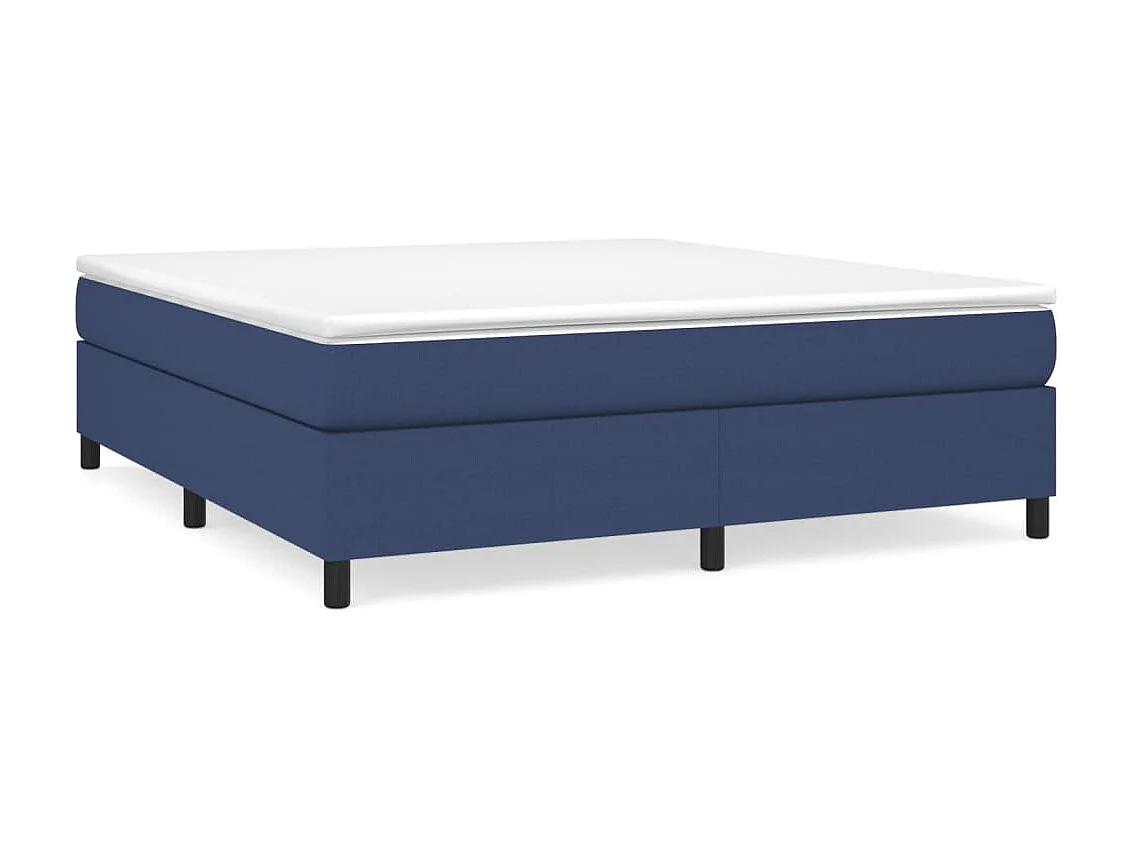 Sommier cadre à lattes de lit Bleu 180x200 cm Tissu PDG48087