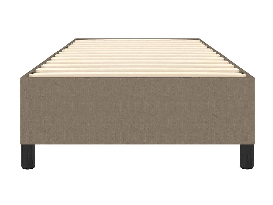 Sommier cadre à lattes de lit Taupe 90x200 cm Tissu UOP43161