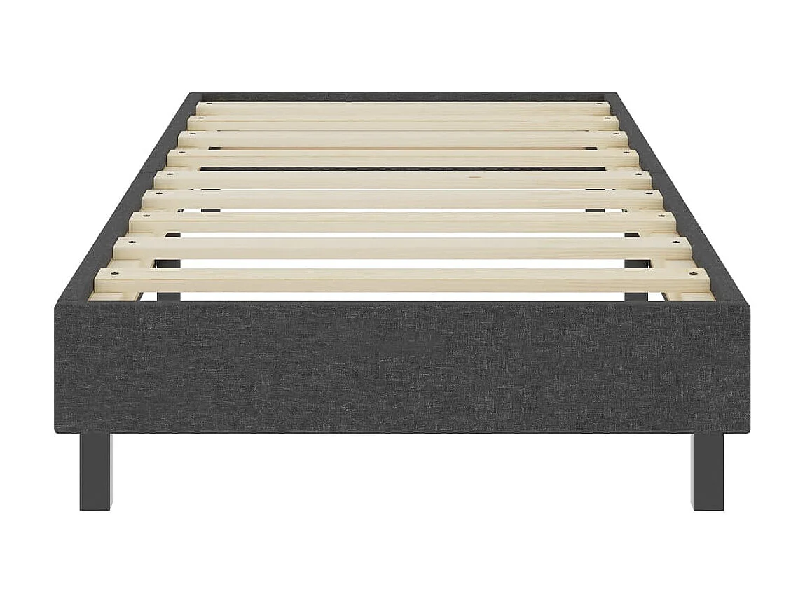 Sommier cadre à lattes de lit Gris Tissu 100 x 200 cm UOP14622