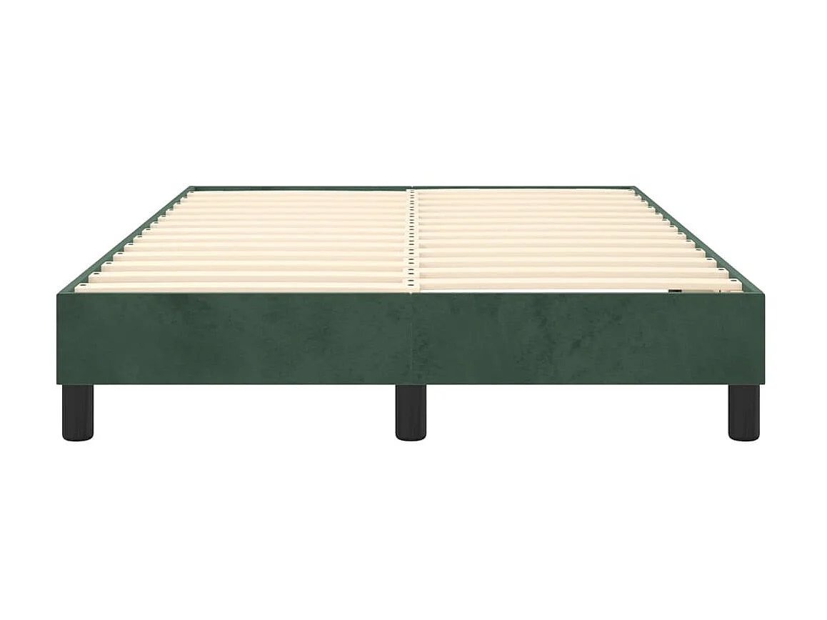 Sommier cadre à lattes de lit Vert foncé 120x200 cm Velours PDG45743