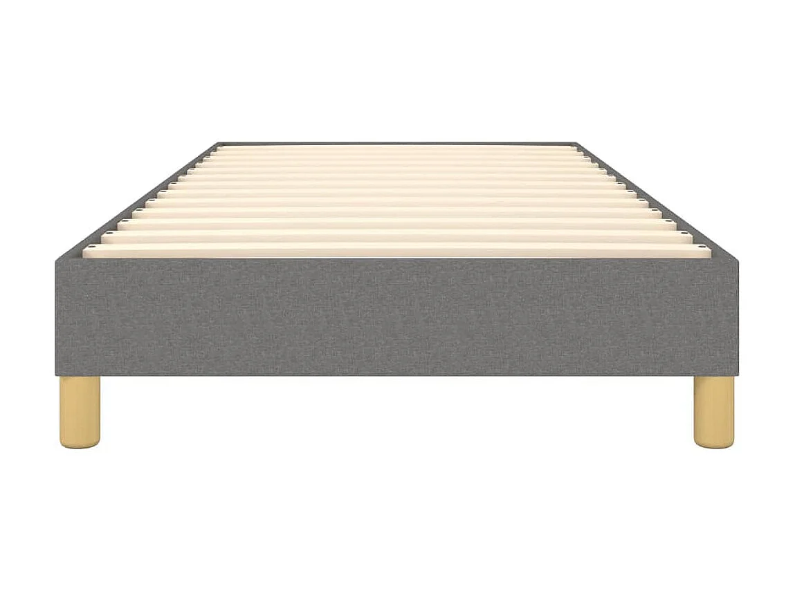 Sommier cadre à lattes de lit Gris foncé 100x200 cm Tissu UOP69615