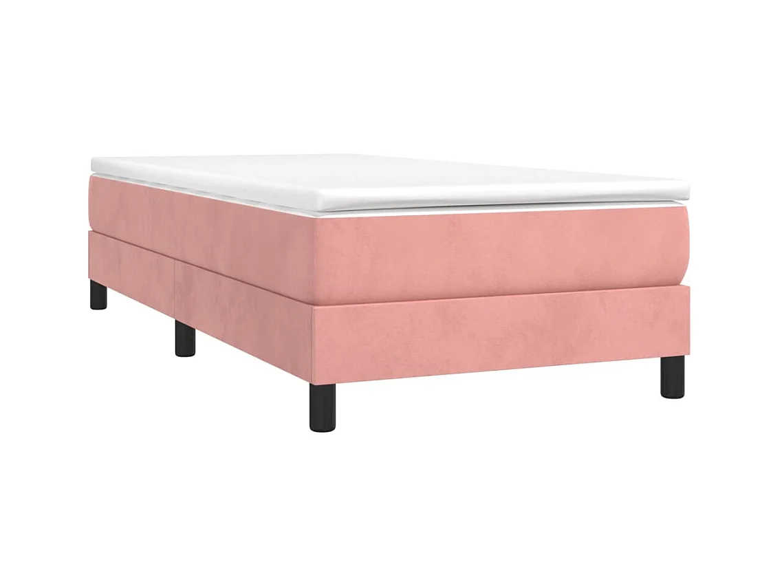 Sommier cadre à lattes de lit Rose 100x200 cm Velours UOP81344