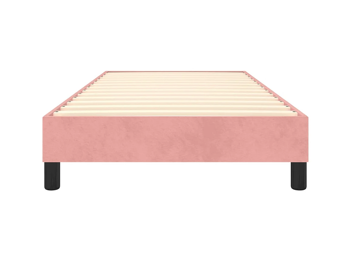 Sommier cadre à lattes de lit Rose 100x200 cm Velours UOP81344