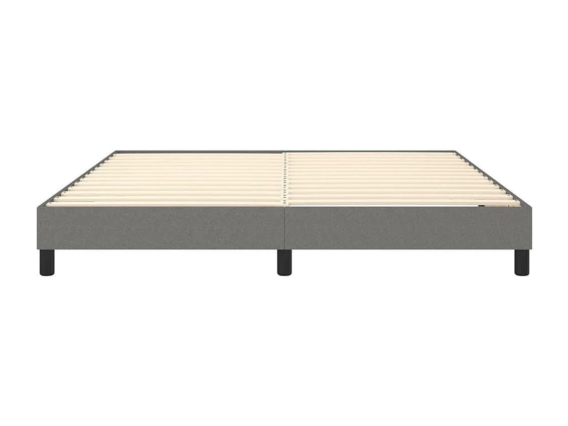 Cama 180x200 cm tecido cinzento-escuro PT369265