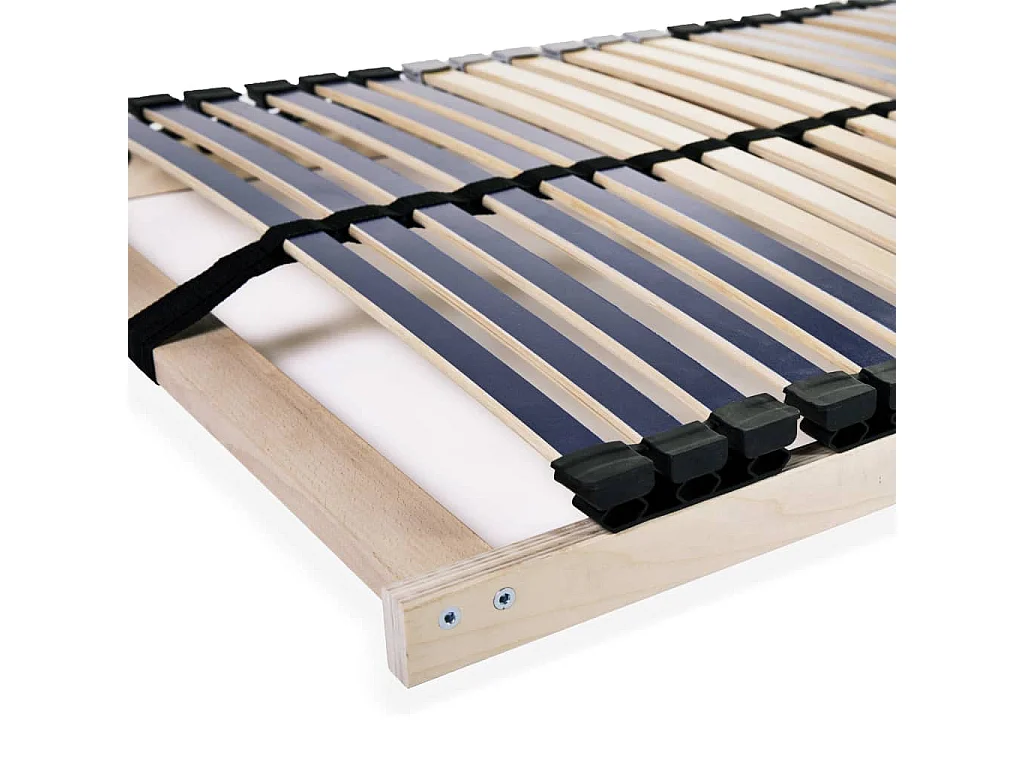 Sommier cadre à lattes avec 42 lattes 7 zones 80 x 200 cm WDW77193