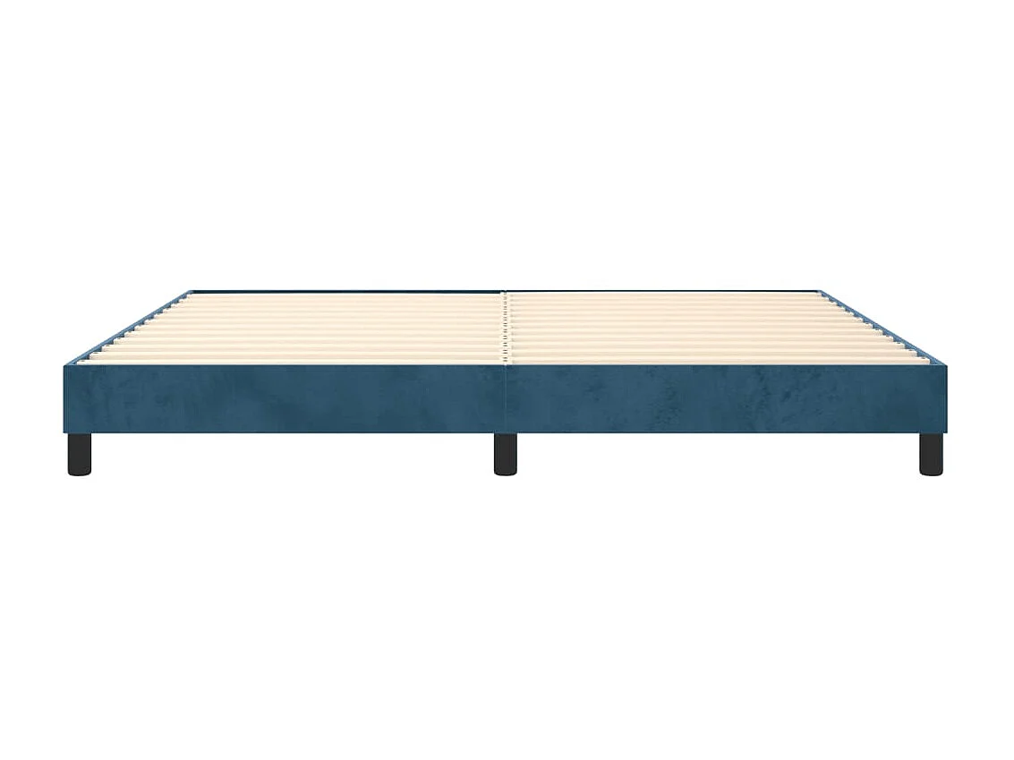 Cama 200x200 cm veludo azul-escuro PT656831