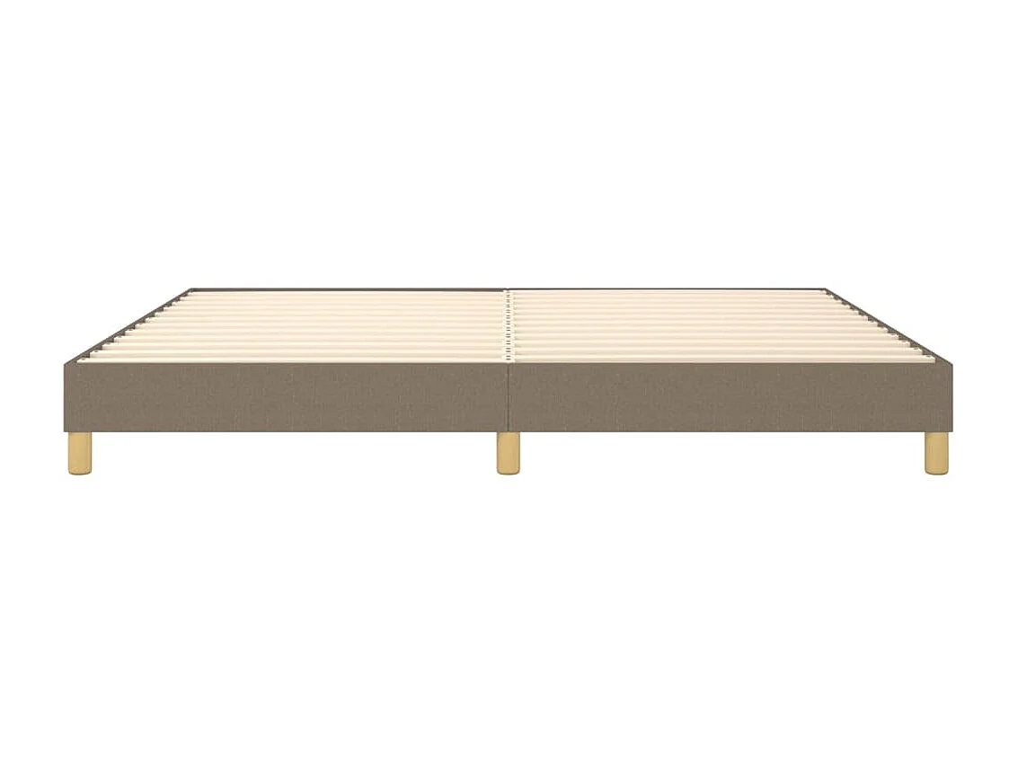 Somier de láminas- 200x200 cm de tela gris taupe ES65285