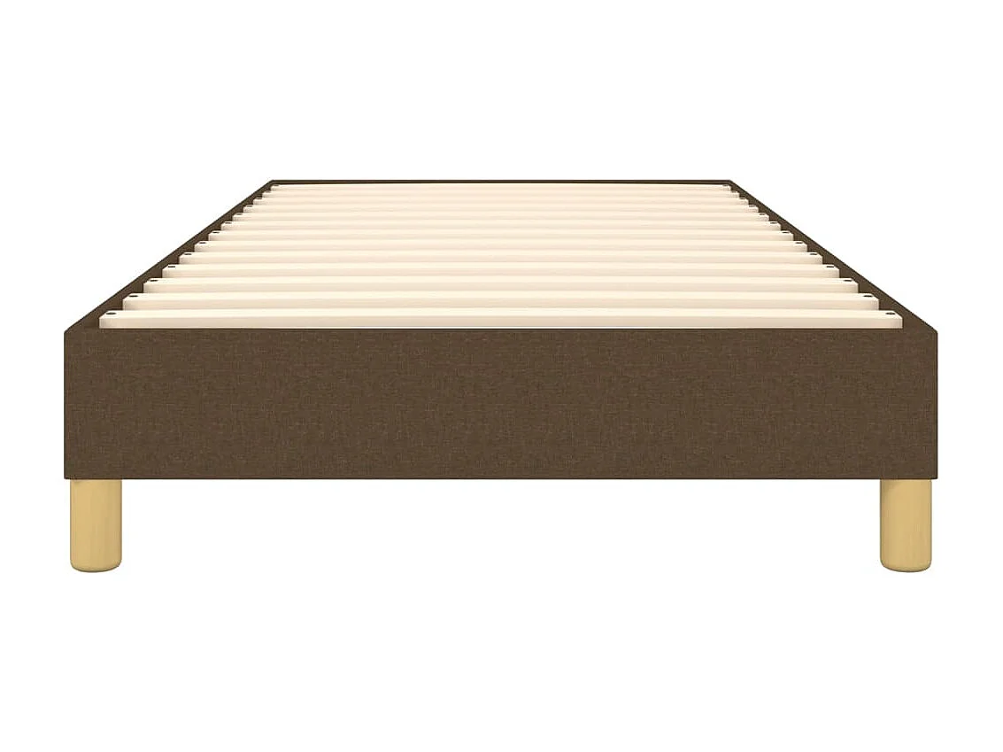 Sommier cadre à lattes de lit Marron foncé 100x200 cm Tissu UOP67246