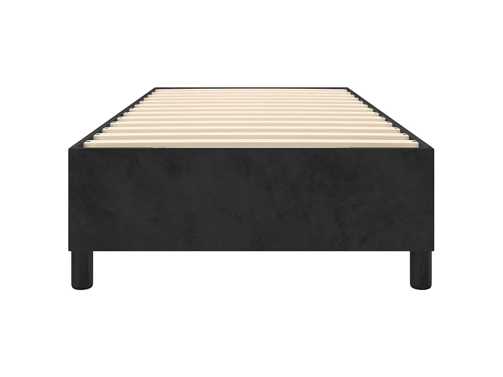 Cama 100x200 cm tecido preto PT802079