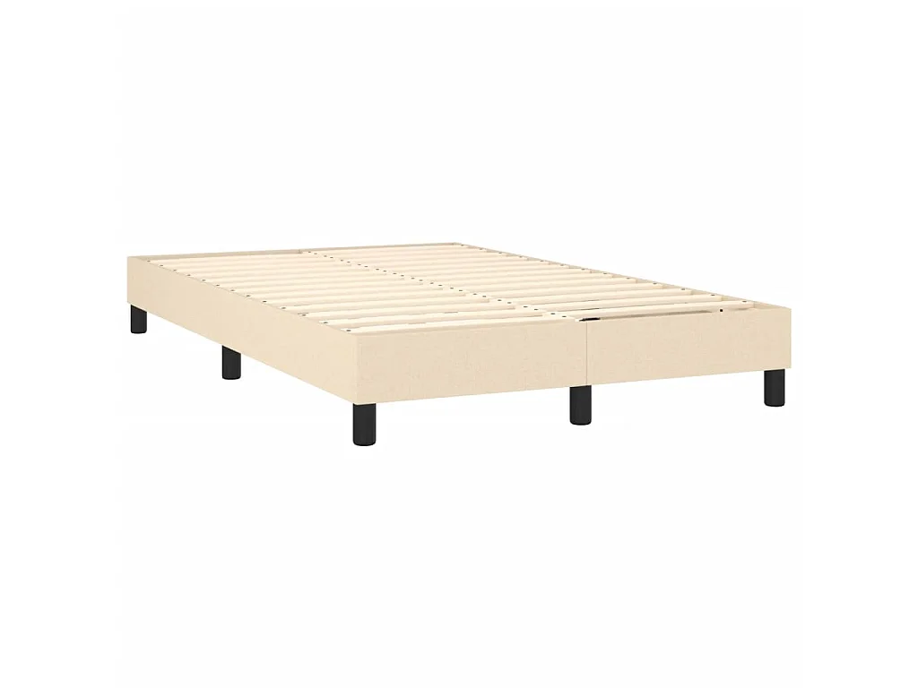Cama com molas 120x200 cm tecido cor crème PT914494
