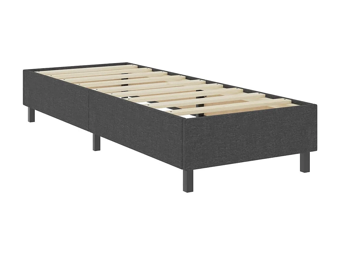 Cama 100x200 cm tecido cinzento PT960626