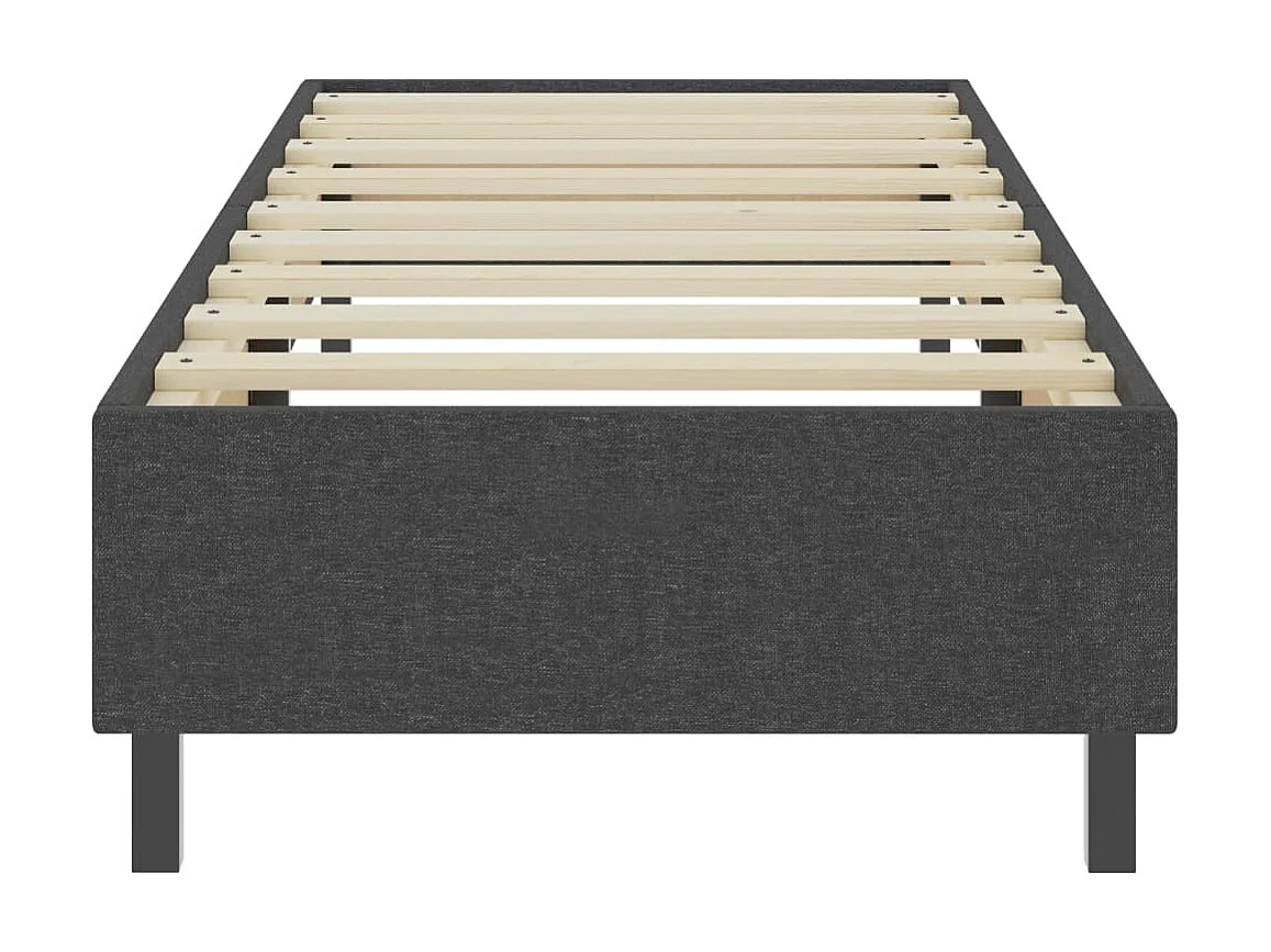 Cama 100x200 cm tecido cinzento PT960626