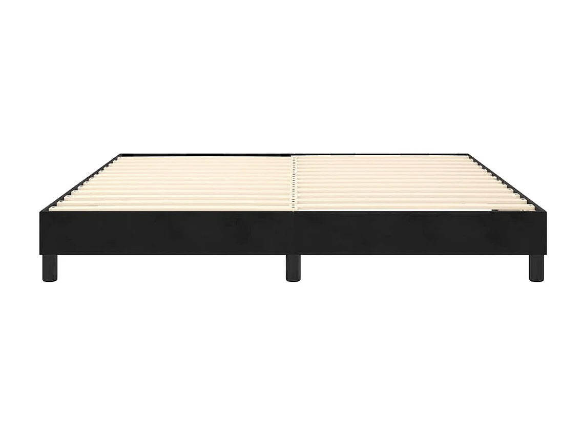 Somier de láminas- 160x200 cm de terciopelo gris claro ES42143