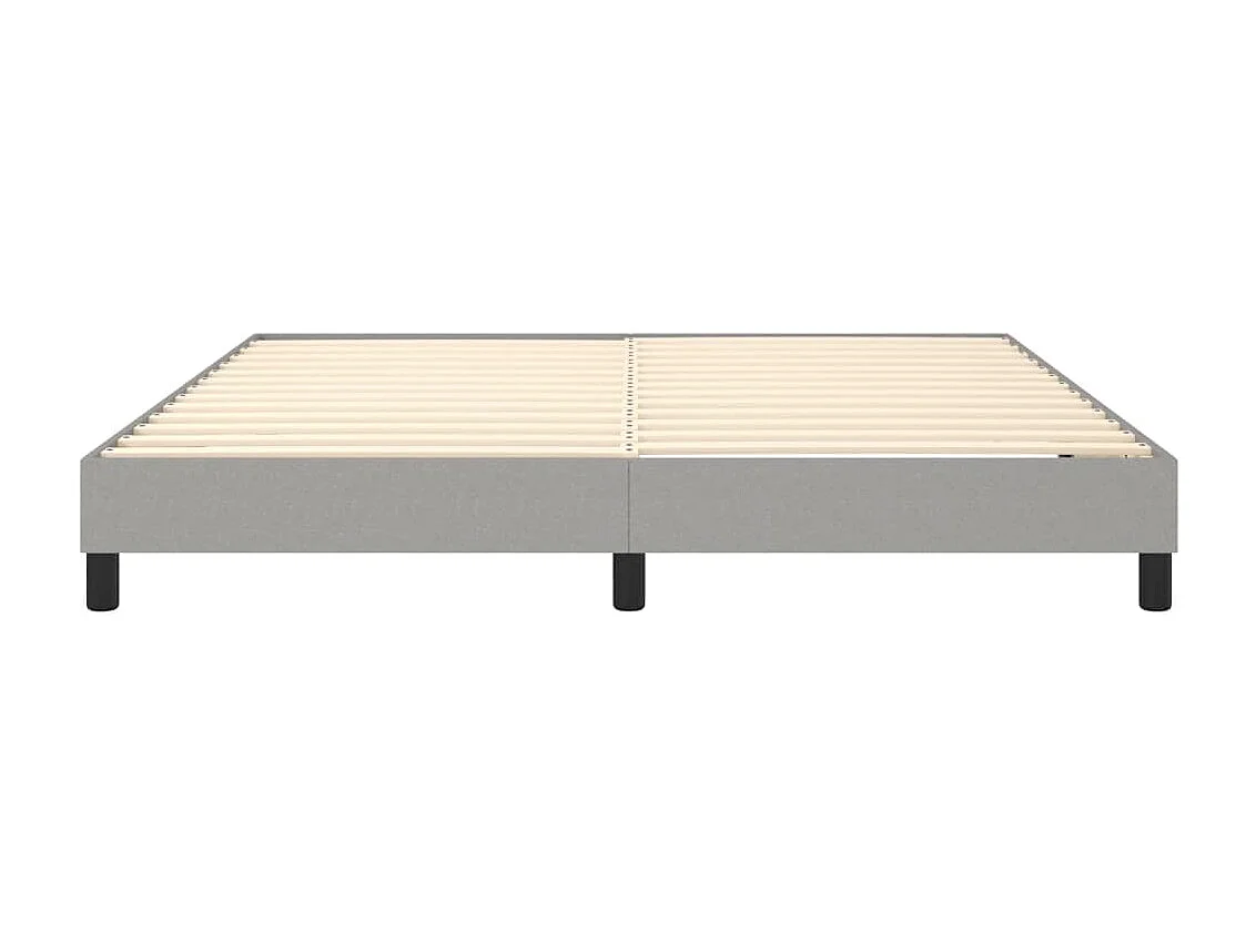 Cama 180x200 cm tecido cinza-claro PT325687