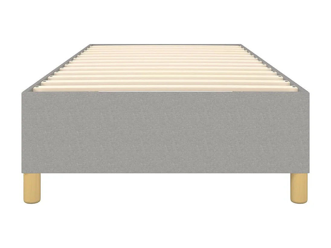 Sommier cadre à lattes de lit Gris clair 100x200 cm Tissu UOP72909