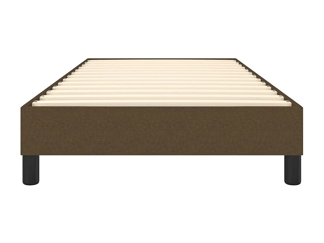 Sommier cadre à lattes de lit Marron foncé 80x200 cm Tissu UOP60441