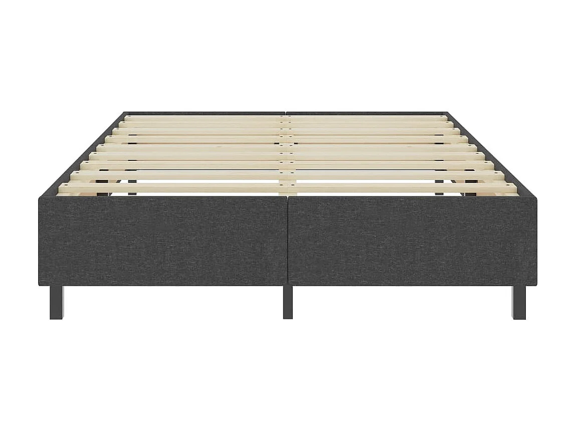 Sommier cadre à lattes de lit Gris Tissu 160 x 200 cm PDG83407