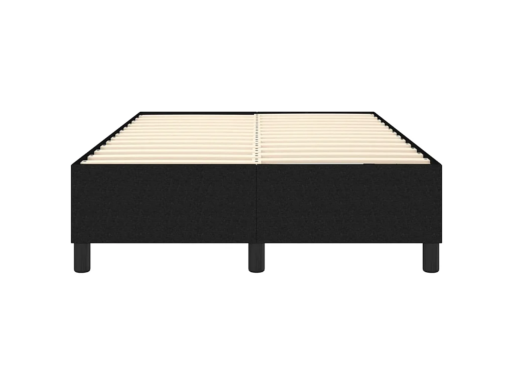 Cama 120x200 cm tecido preto PT749035