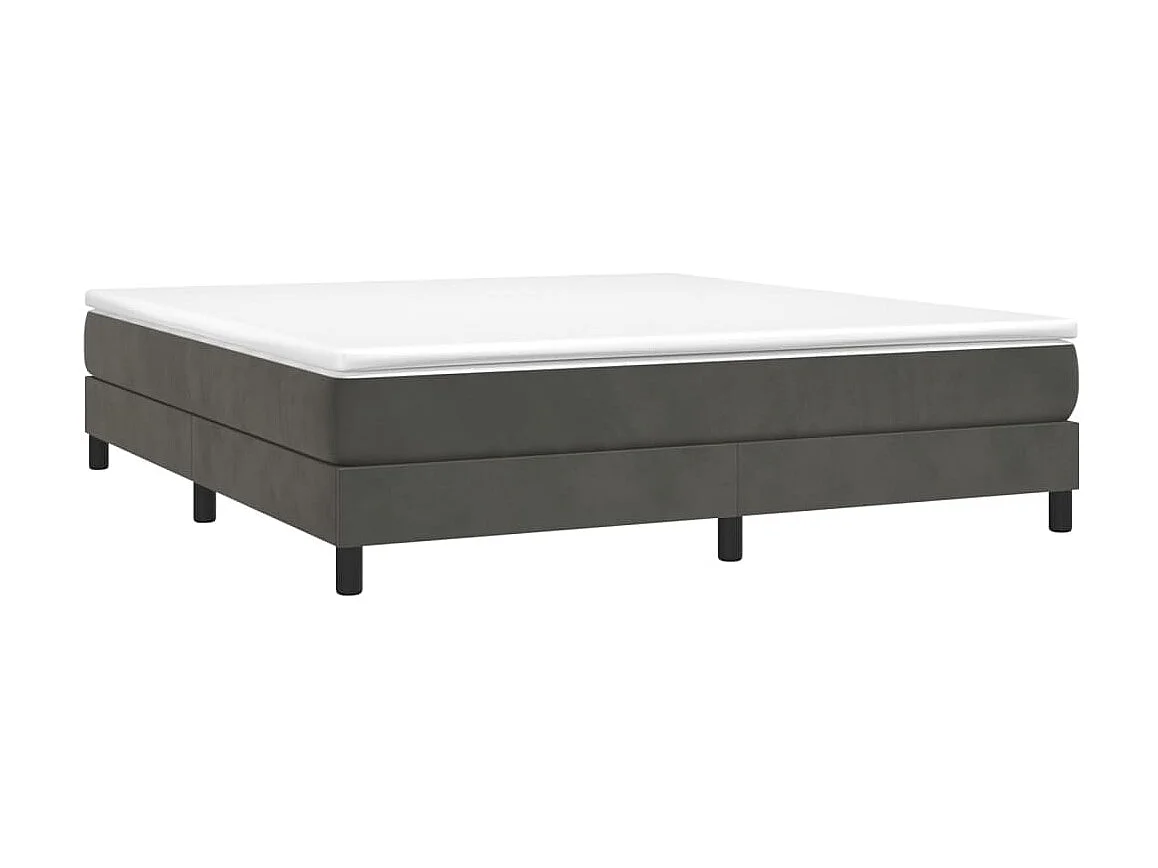 Cama 180x200 cm veludo cinzento-escuro PT300941