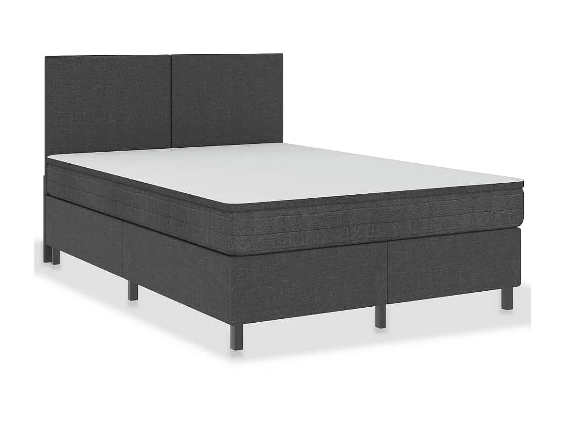 Cama 180x200 cm tecido cinzento PT167042