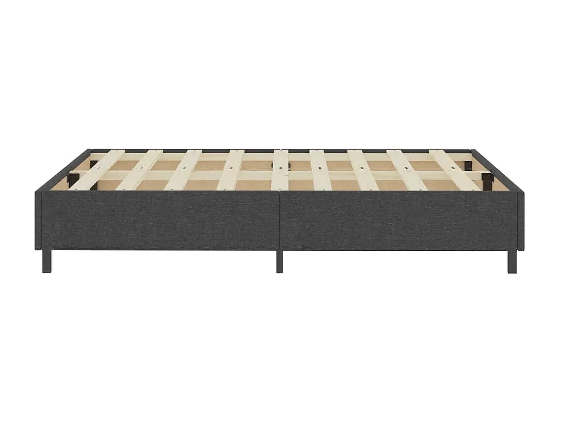 Cama 180x200 cm tecido cinzento PT167042