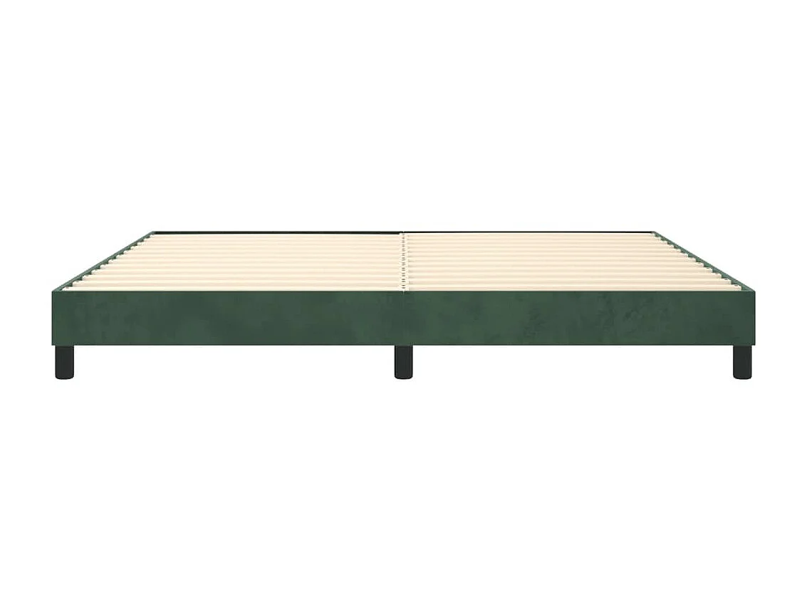 Cama 200x200 cm veludo verde-escuro PT520863