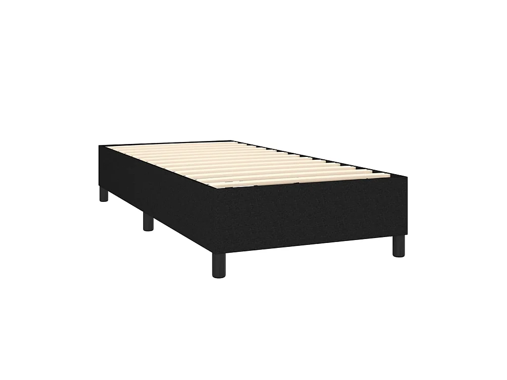 Somier de láminas- 80x200 cm de tela negro ES68139