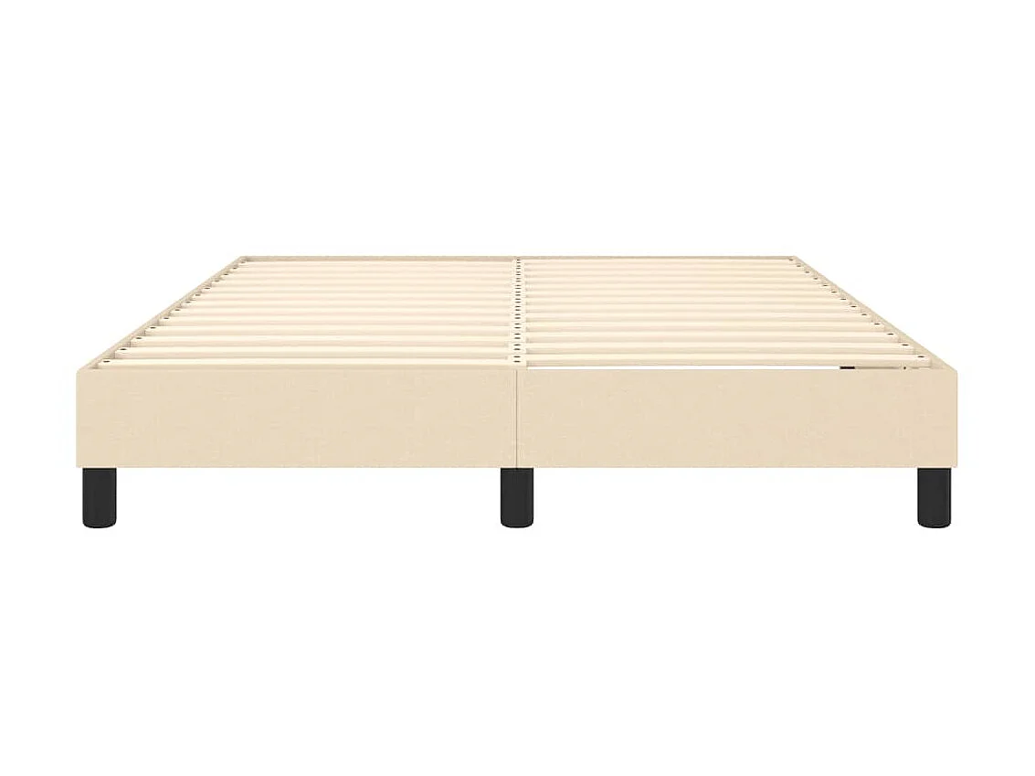 Cama 140x190 cm tecido cor creme PT795718