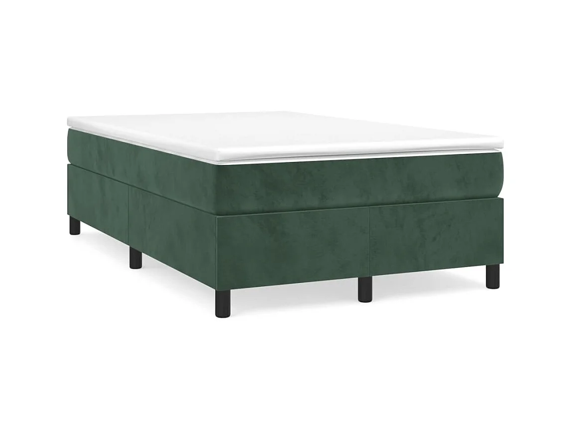 Cama - 120x200 cm veludo verde-escuro PT544972