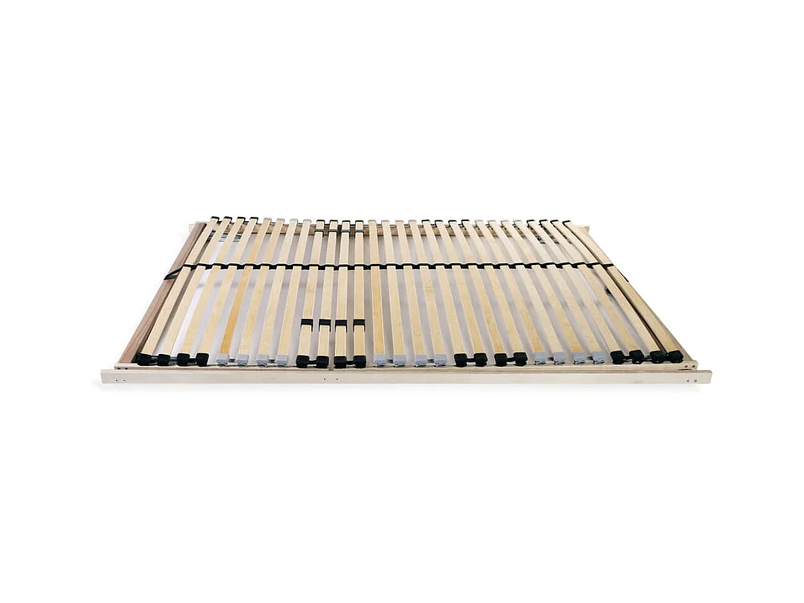 Sommier cadre à lattes avec 28 lattes 7 zones 140 x 200 cm WEW95436
