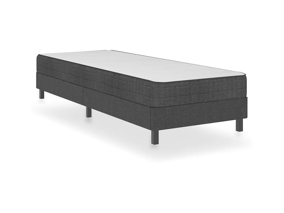Boxspring stof donkergrijs 80x200 cm NL680288