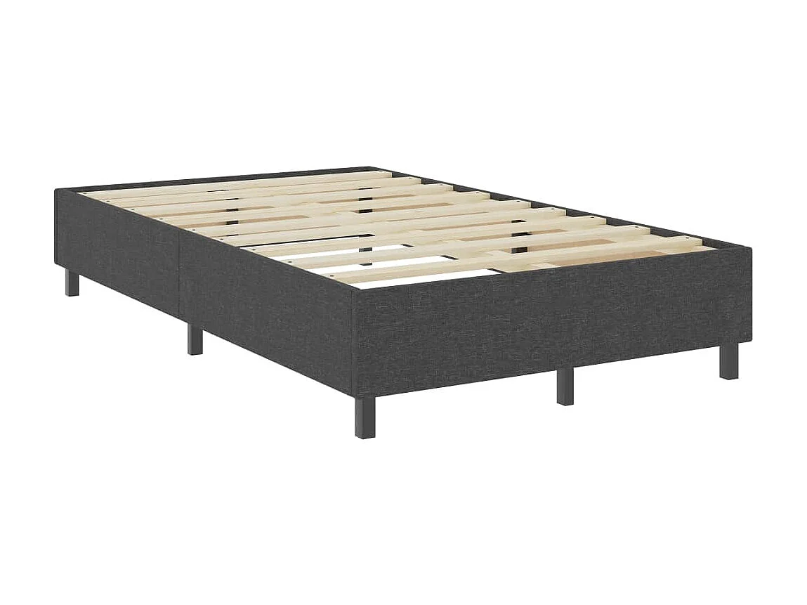 Sommier tapissier Gris foncé Tissu 120x200 cm QWM79867