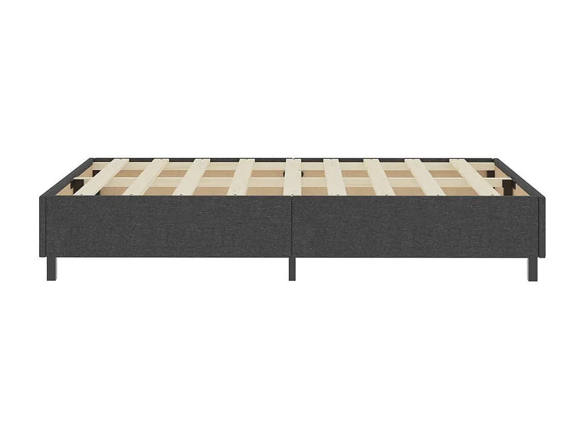 Sommier tapissier Gris foncé Tissu 120x200 cm QWM79867