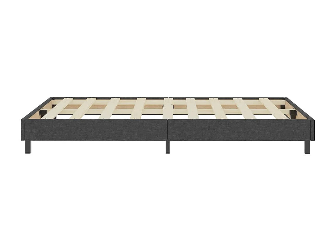 Sommier tapissier Gris foncé Tissu 120x200 cm QWM95251