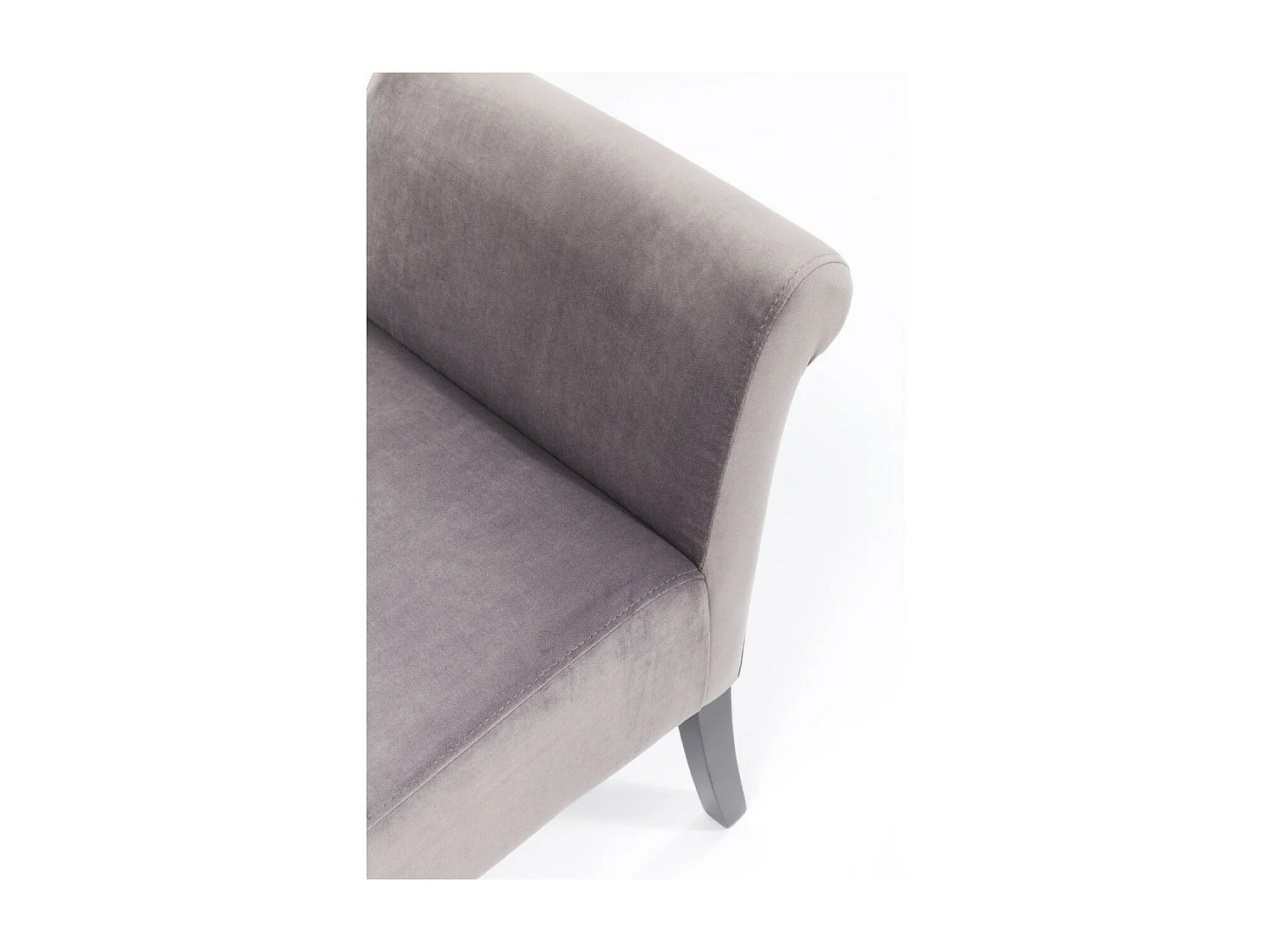 Banquette Motley Velvet Silvergrey