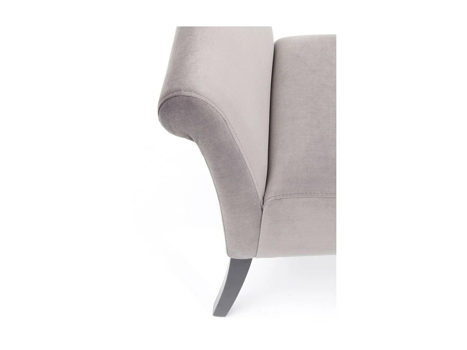 Banquette Motley Velvet Silvergrey