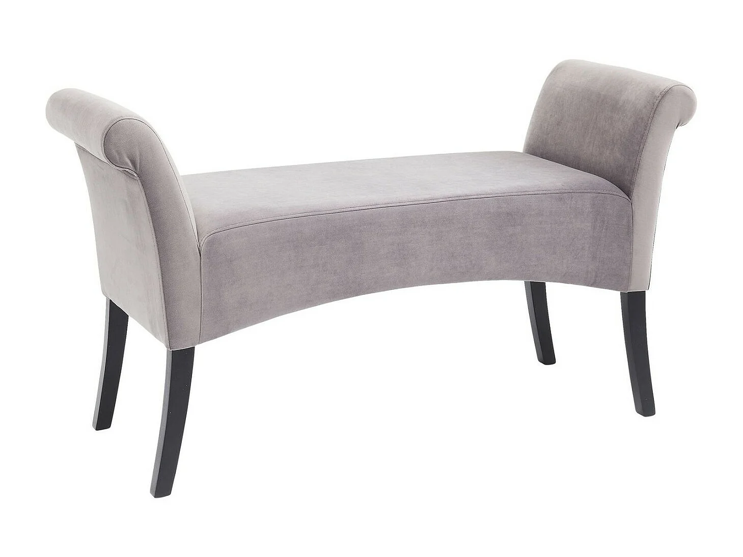Banquette Motley Velvet Silvergrey