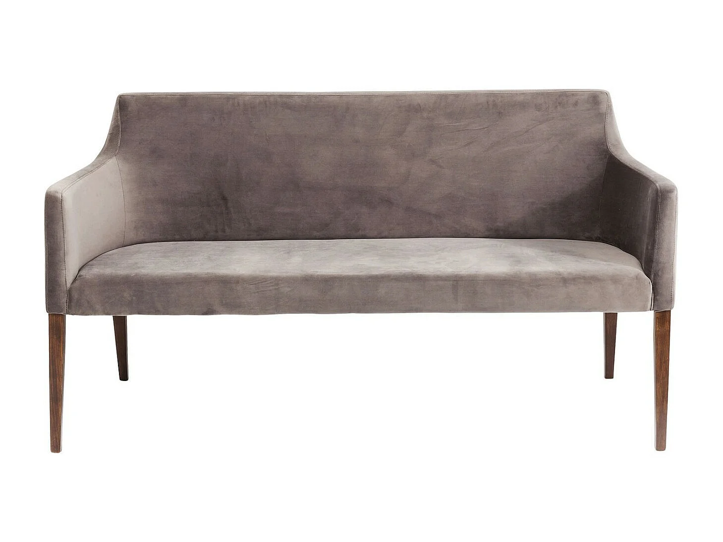 Panca imbottita Mode velluto grigio