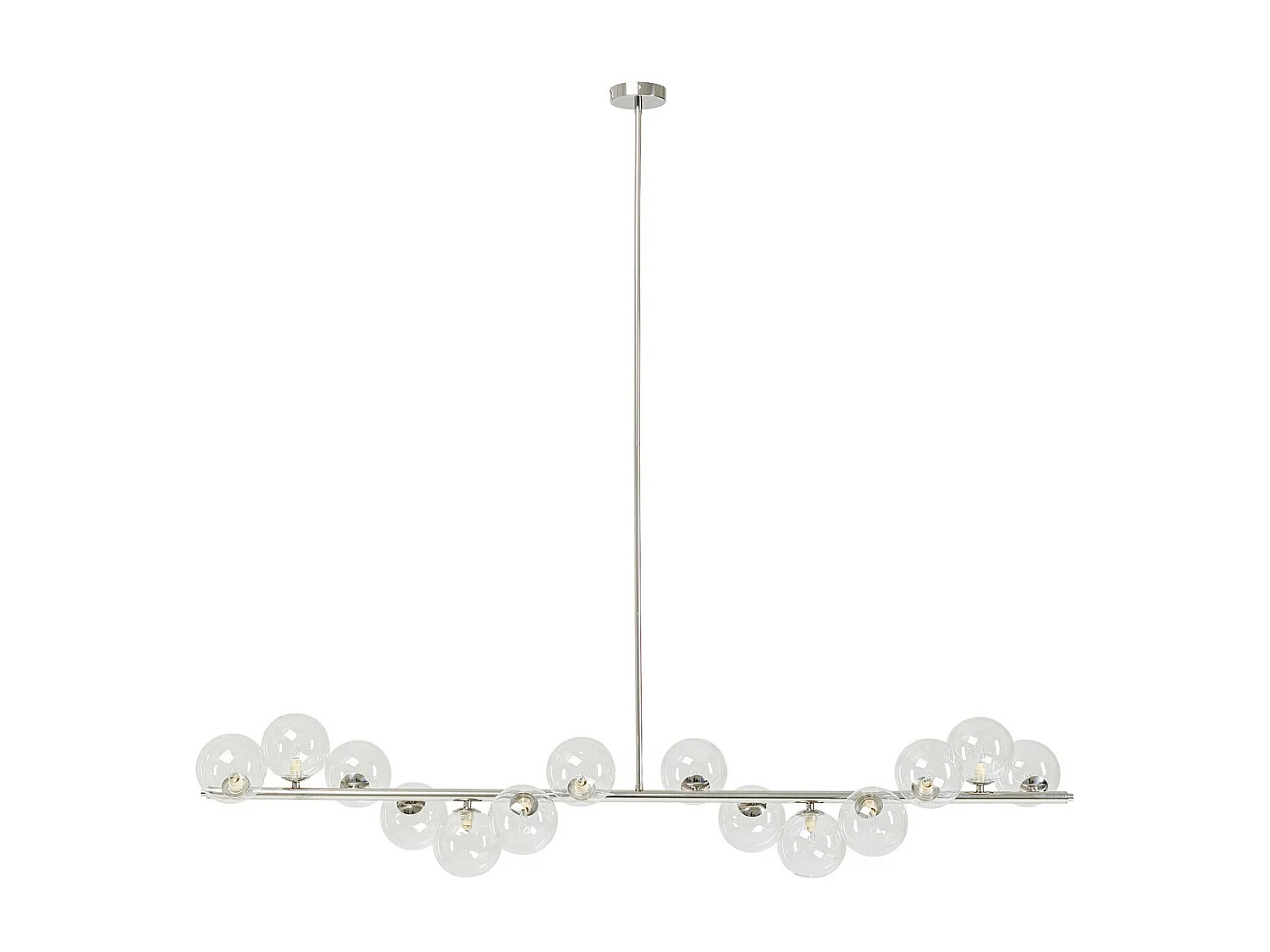 Suspension Scala Balls chromé 155cm