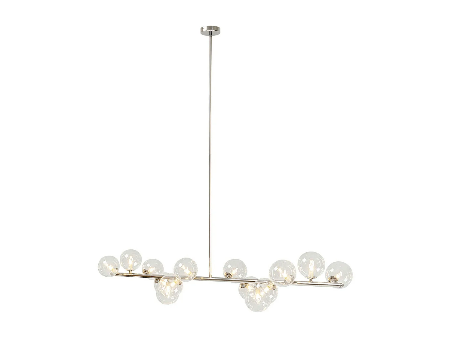 Suspension Scala Balls chromé 155cm