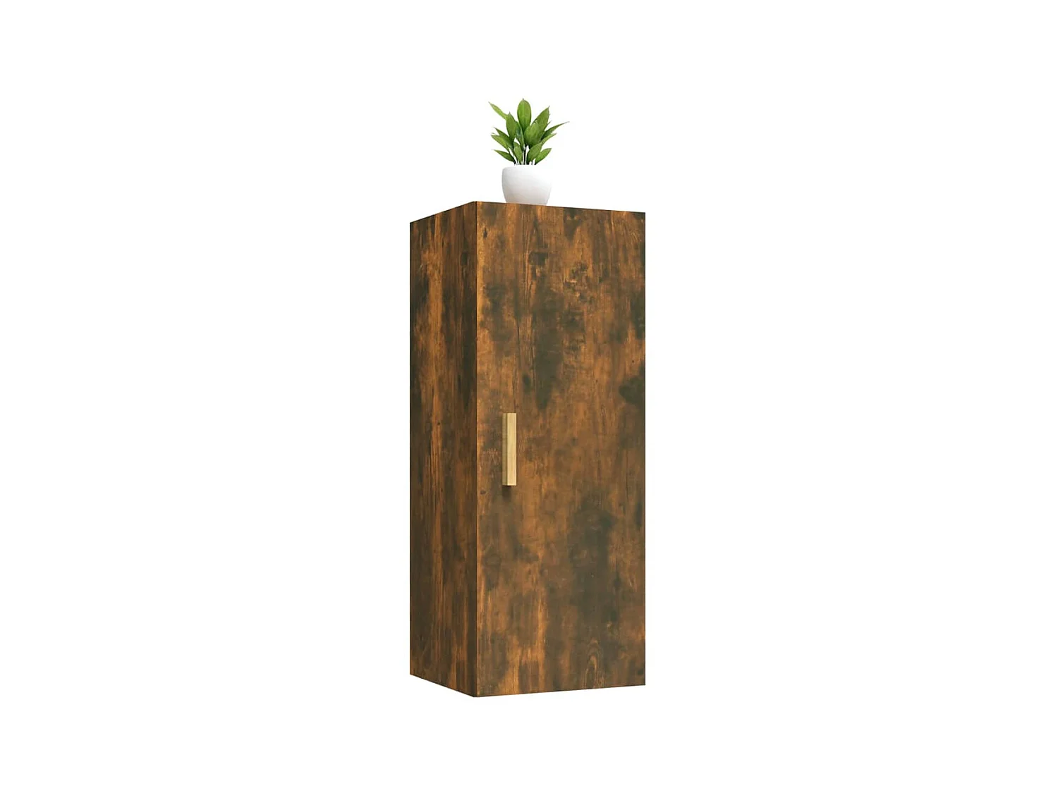 Wandschrank,Wandhängeschrank Räuchereiche 34,5x34x90 cm Holzwerkstoff -gkd875129